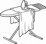 Ironing sketch template