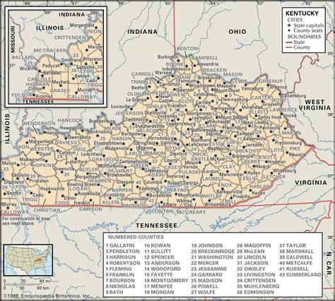 historical facts  kentucky counties