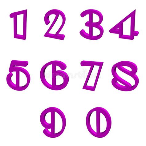 purple numbers  illustration stock illustration illustration  numeric graphic