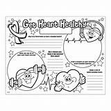 Heart Health Healthy Poster Orientaltrading sketch template