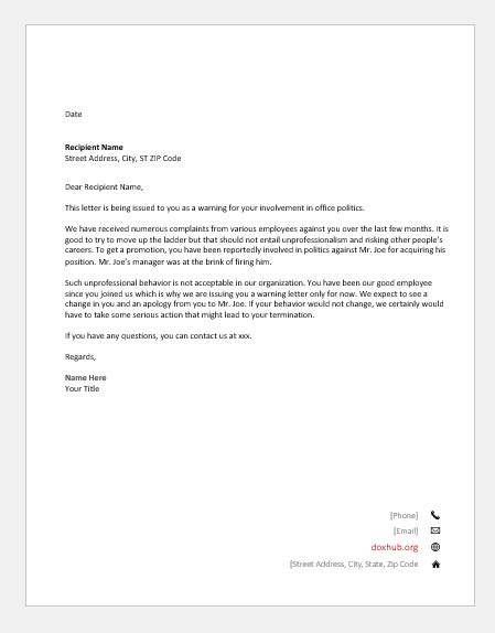 complaint letter  boss  coworker sample    letter