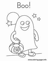 Coloring Pages Boo Ghost Halloween 65cf Costume Printable Color Holiday Noodle Twisty sketch template