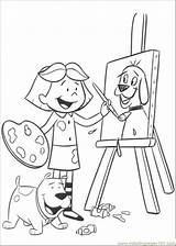 Coloring Clifford Painting Pages Printable Color Do Cartoons sketch template