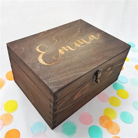 engraved  box  small large wood boxes  lock wooden