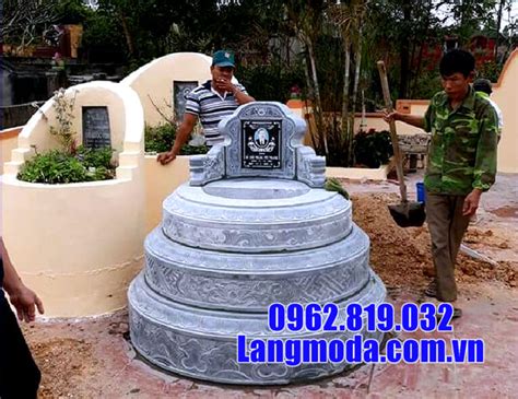 kích thước mộ tròn bằng đá xanh chuẩn theo phong thủy