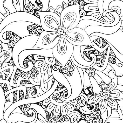 anti stress  relaxation  printable coloring pages