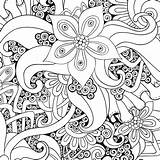Stress Anti Coloring Pages Girls Print Color sketch template