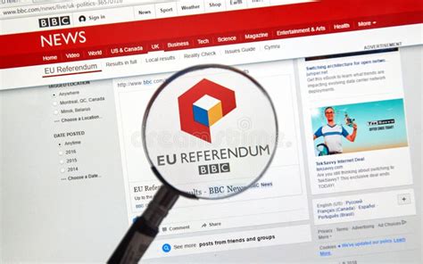 brexit results  bbc site editorial stock image image  european