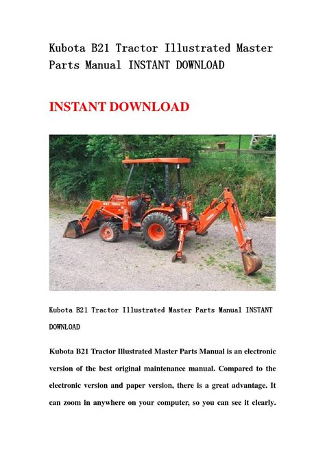 kubota  tractor illustrated master parts manual instant   jsefgsebh issuu