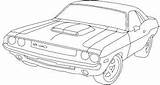 Dodge Coloring Pages Ram Charger Truck 1969 Cars Challenger Car Cummins Classic Demon 1970 Color Printable Drawing Old Desenhos Carro sketch template