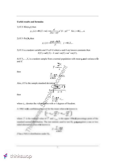 formula sheet math mathematics  statistics  materials science  thinkswap