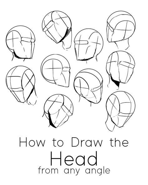 draw  head   angle   easy step  step guide