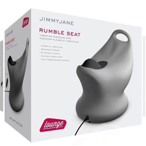 jimmyjane lounge vibrating rumble seat grey sex toys and adult