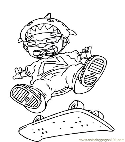 coloring pages rocket power coloring page  cartoons rocket power
