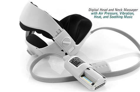 digital head and neck massager with speakers acupressure vibration