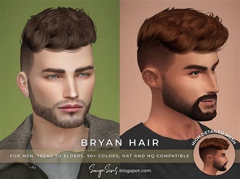 sims  cc male hair pack poleplanet