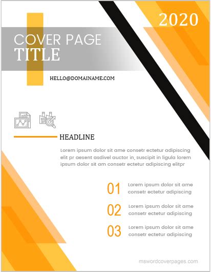 professional cover page templates  ms word ms word cover
