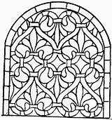 Fenster Malvorlage Mosaic Coloriage Architektur Verziert Gifgratis sketch template