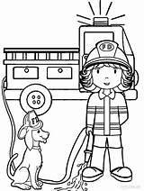 Fireman Coloring Pages Preschool Printable sketch template