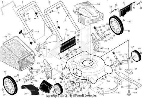 ariens    walk  mower parts diagram  repair parts