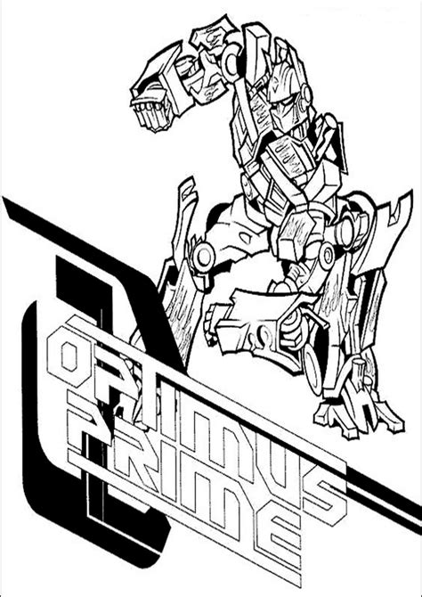 easy  print transformers coloring pages transformers