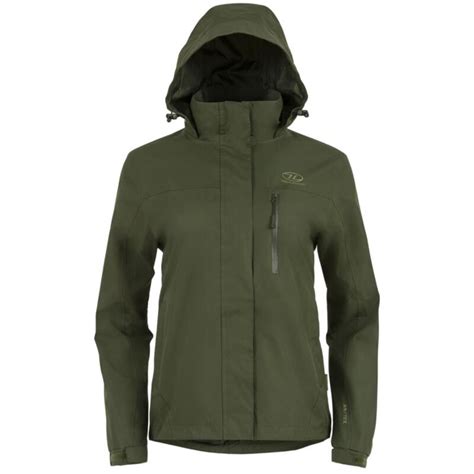 outdoor jas voor dames kerrera jacket regenjas groen highlander decathlonnl