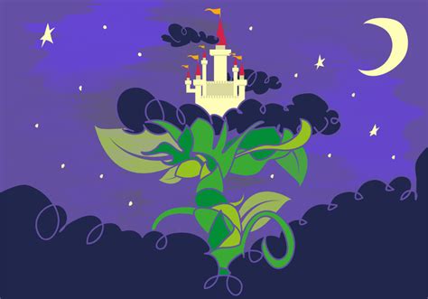 beanstalk fairy tale giants castle  vectors ui