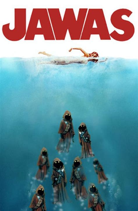 awesome spoofs   jaws  poster star wars memes star
