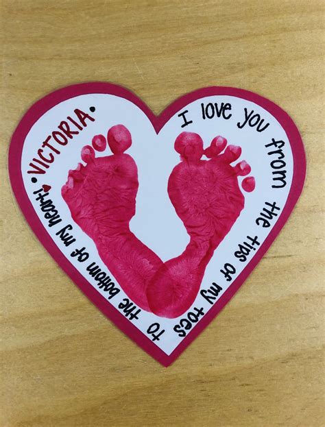 heart footprints february crafts easy valentine crafts toddler arts