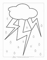 Coloring Weather Pages Kids Color Drawing Storm Thunder Preschool Itsybitsyfun Colouring Activities Summer Thunderstorms Words Toddlers Crafts Thermometer Paintingvalley sketch template