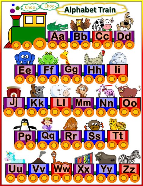 alphabet train game  animals  letters
