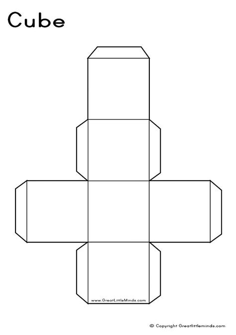 pin  eli  wayfinding cube template math geometric shapes