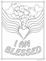 Blessed Coloringpage sketch template