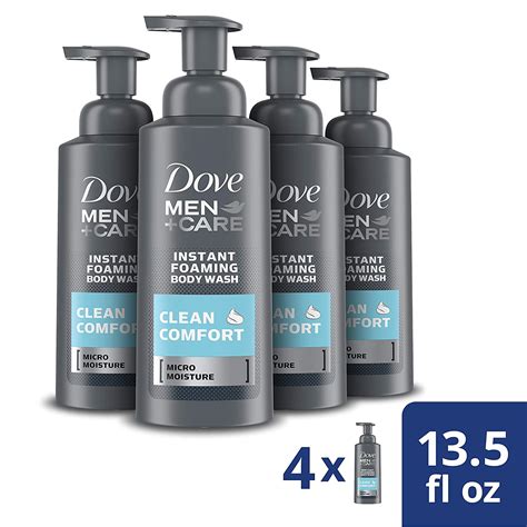 dove mencare foaming body wash  hydrate skin clean comfort