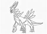 Dialga Coloring Pokemon Pages sketch template