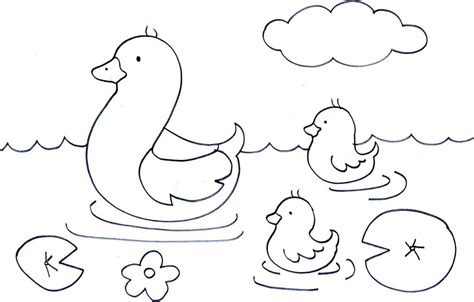 baby duck coloring page animal place