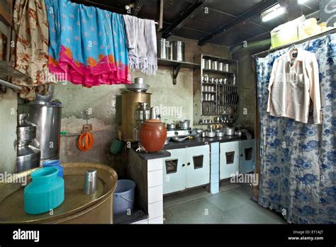 room house textile mill chawl mumbai india asia stock photo