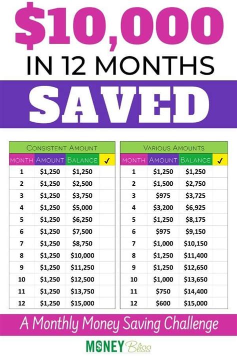 pick  monthly savings challenges  find success money bliss