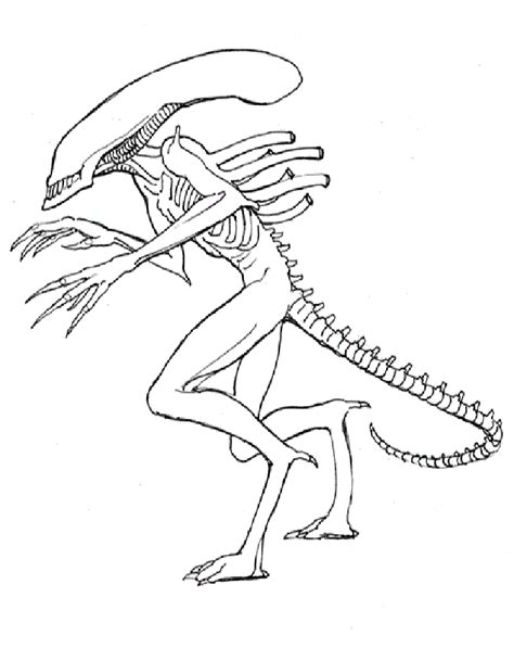 big alien coloring page  printable coloring pages  kids
