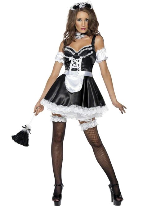 ladies sexy fever flirty french maid costume [31212] £23 49 cheap