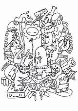 Doodle Coloring Pages Rocking Printable Mandala Cute Drawing Categories Choose Board sketch template