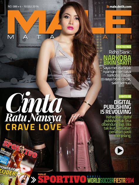 Cinta Ratu Nansya Di Cover Majalah Male Juli 2014