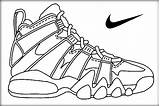Nike Shoes Drawing Getdrawings sketch template