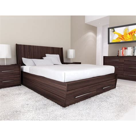 modern double bed  storage   contemporary bedroom furniture