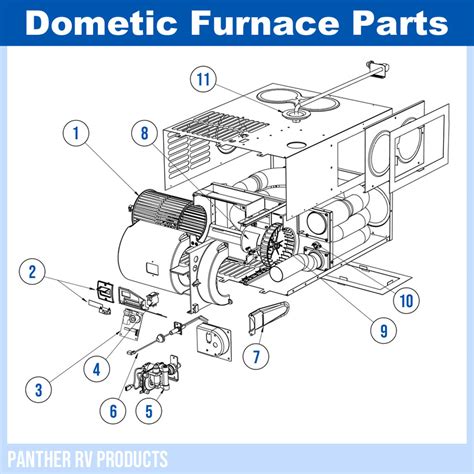 dometic atwood dfmd rv mojave propane heater furnace  parts breakdown