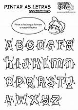 Alfabeto Pintar Smartkids sketch template