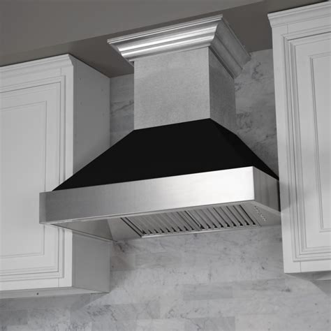 zline durasnow finished customizable colored panel range hood stainless steel range hood