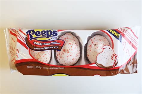 Peeps Candy Cane Flavored Marshmallows Dipped In Chocolate 60