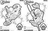 Splatoon Coloring Pages Nintendo Printable Play Coloriage Colouring Dessin Imprimer Template Visit Preview Boys Crafts sketch template