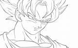 Coloring Goku Pages Ssj2 Popular sketch template